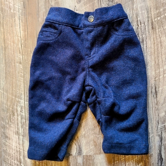 6-9 Month Boy FORE!! Axel & Hudson Boutique Outfit - Plaid Onesie/Tweed Pant - Picture 6 of 8